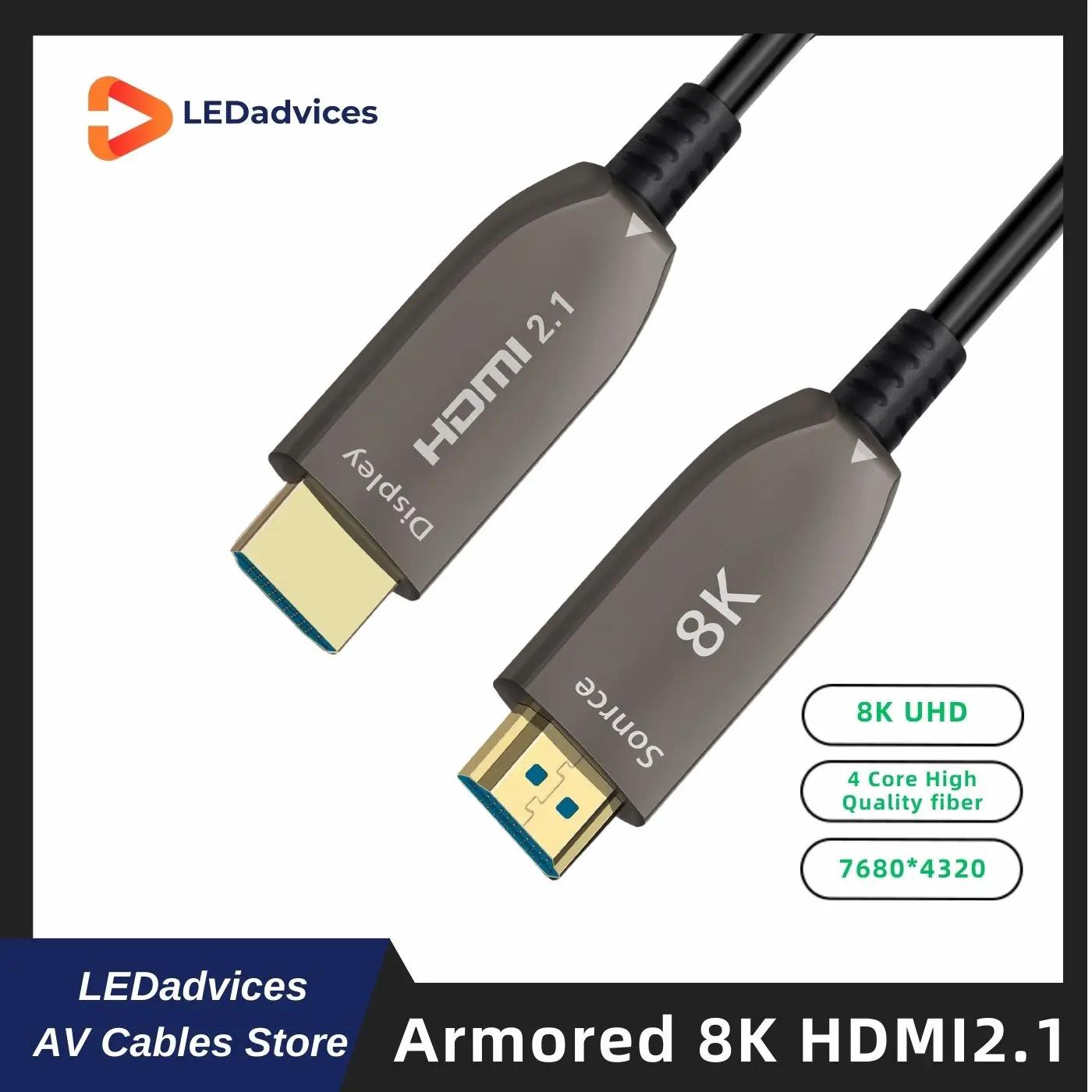 LEDadvices Ƹӵ HDMI 2.1  Ƽ  ̺, 8K @ 60 7680x4320 3D UHD 48Gbps Ÿ Ͼ AOC